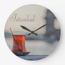 Round Clock. Istanbul - Turkish Tea photography.