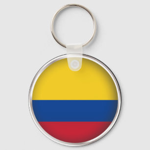 Round Colombia Key Ring