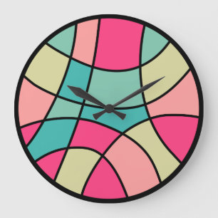 Round Color Abstract 160422(07) Large Clock