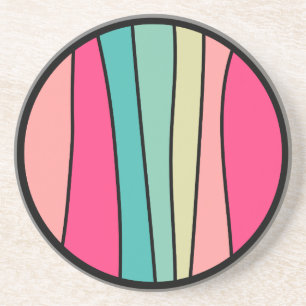 Round Colour Abstract 160422(02) Coaster
