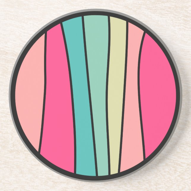 Round Colour Abstract 160422(02) Coaster (Front)