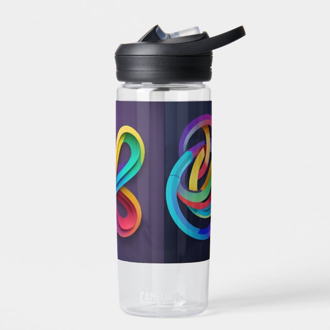 Round colour  water bottle (Left)