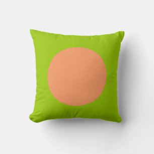 Round Colours - Peach and Martian Green Cushion