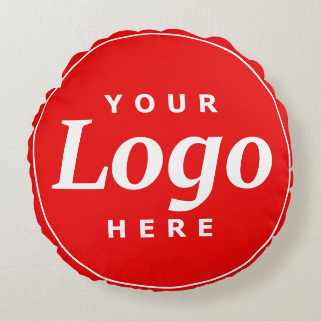 Round Company Logo Cushion (Front)