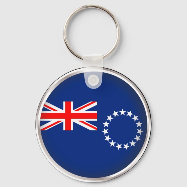 Round Cook Islands Key Ring (Front)