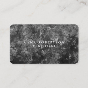 Round Corner Gray Professional Trendy Business Card