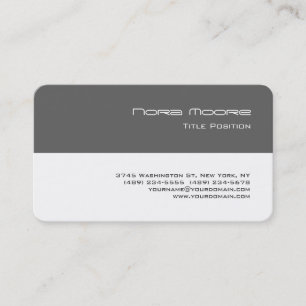 Round Corner Grey White Striped Professional Business Card