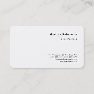 Round Corner Minimalist Charming Modern Business Card