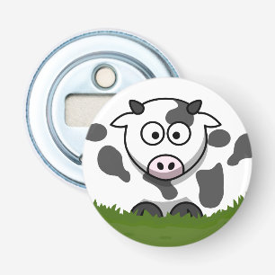 Round Cow Bottle Opener