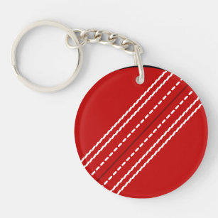 Round cricket ball keychain   Customisable