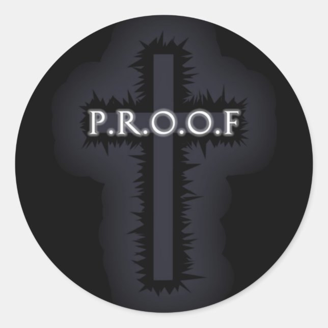round cross sticker (Front)