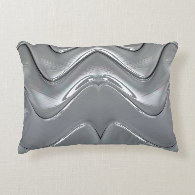 Round cushion silver platinum (Front)