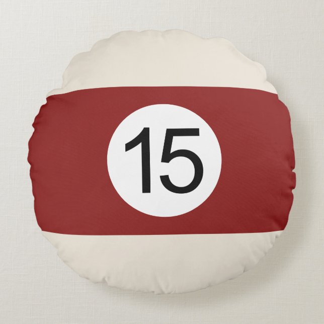 Round Cushions Billiards Ball #15 (Front)