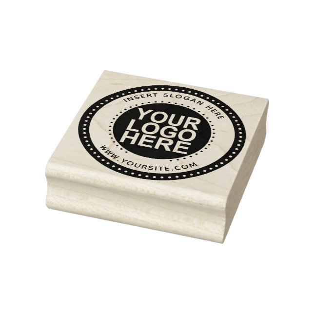 Round Custom Company Logo Rubber Stamp (Stamp)