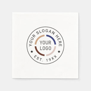 Round Custom Logo Business Branded Napkin