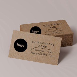 Round Custom Logo Modern Business Return Address Self-inking Stamp