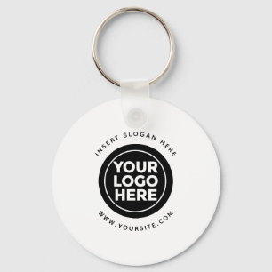 Round Custom Your Company Logo Key Ring