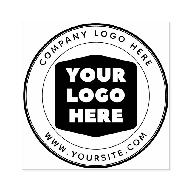 Round Custom Your Company Logo Rubber Stamp (Imprint)