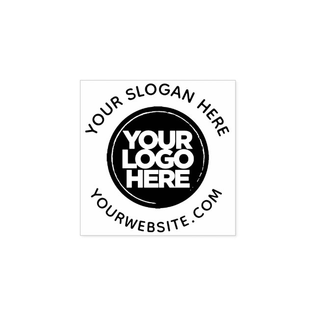 Round Custom Your Company Logo Rubber Stamp (Imprint)
