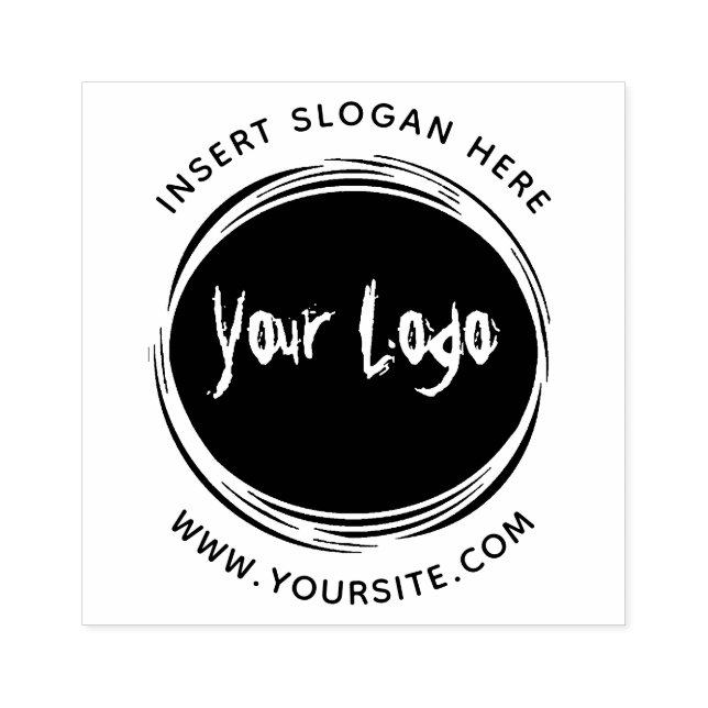 Round Custom Your Company Logo Rubber Stamp (Imprint)