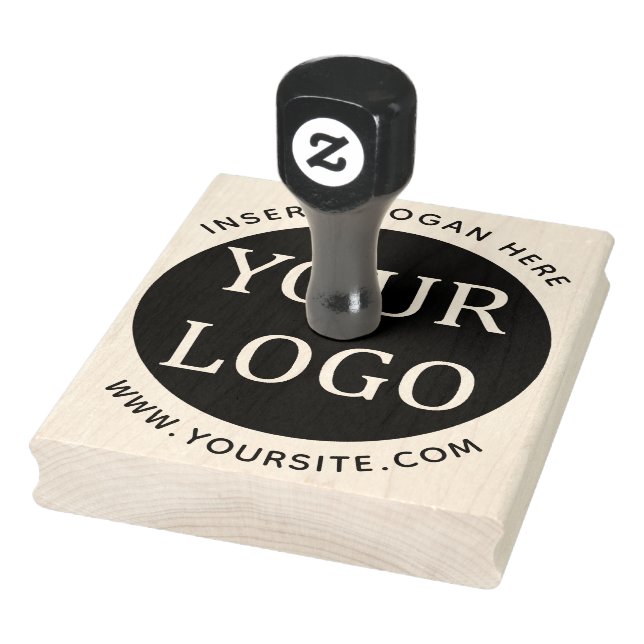 Round Custom Your Company Logo Rubber Stamp (Stamp)