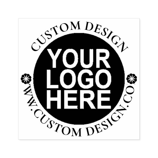 Round Custom Your Company Logo Rubber Stamp (Imprint)