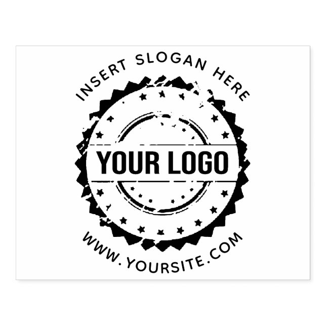 Round Custom Your Company Logo Rubber Stamp (Imprint)