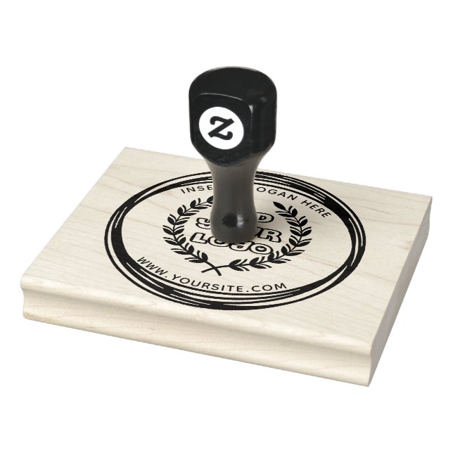 Round Custom Your Company Logo Rubber Stamp (Stamp)