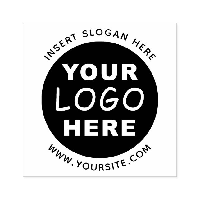 Round Custom Your Company Logo Rubber Stamp (Imprint)