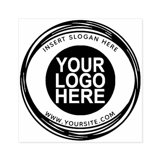 Round Custom Your Company Logo Rubber Stamp (Imprint)