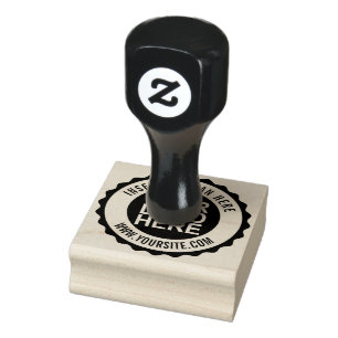 Round Custom Your Company Logo Rubber Stamp