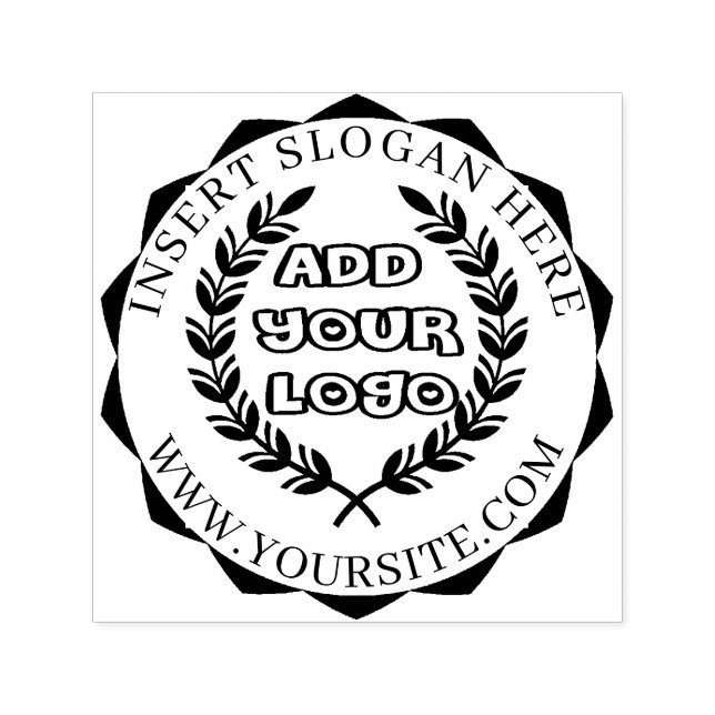 Round Custom Your Company Logo Self-inking Stamp (Design)