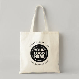 Round Custom Your Company Logo Tote Bag