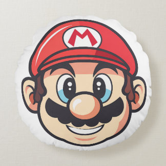 round designed pillow