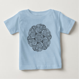 Round Doodle Design Baby T-Shirt