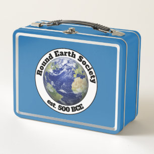 round earth society metal lunch box