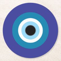 Round Evil Eye Coaster Set of 6