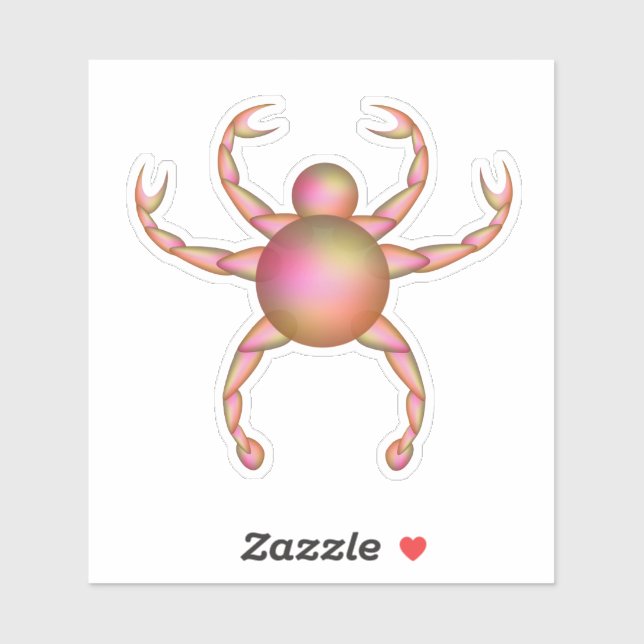 Round flesh coloured crab (Sheet)