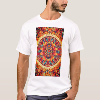 round floral T-Shirt