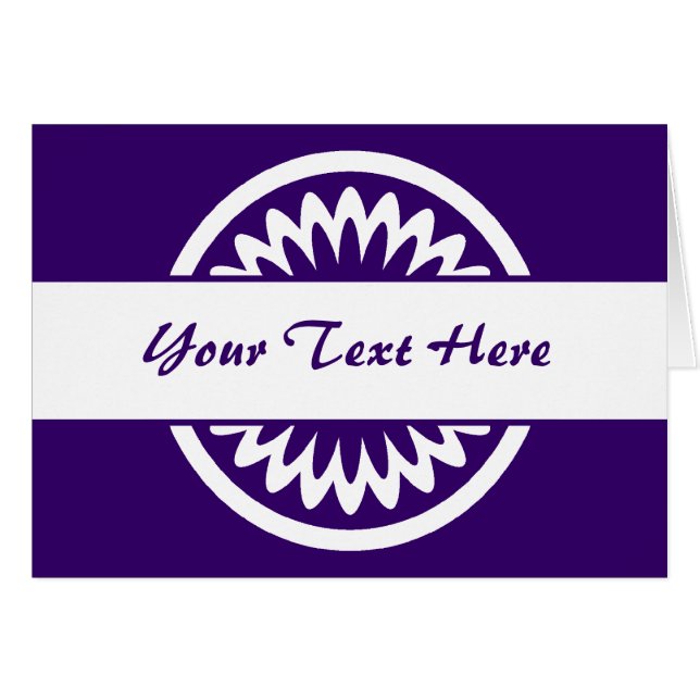 Round Flower - Deep Purple (Front Horizontal)