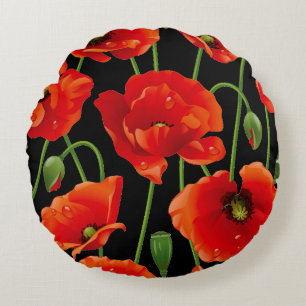 Round Flower Pillow