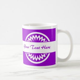 Round Flower - Purple Coffee Mug