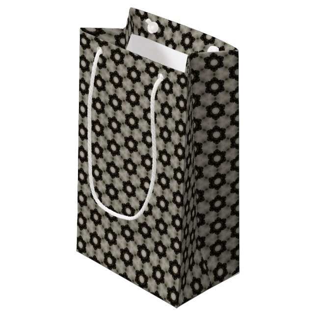 Round Forms Pattern Small Gift Bag (Front Angled)