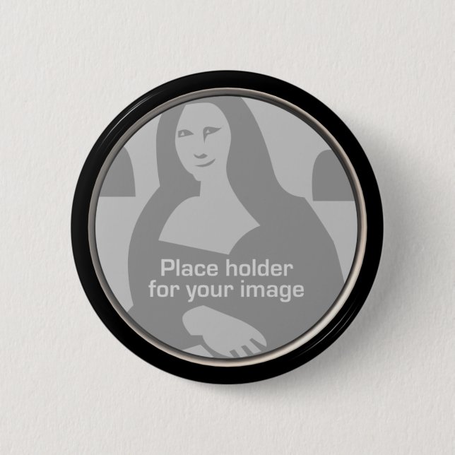 Round Frame Template 6 Cm Round Badge (Front)
