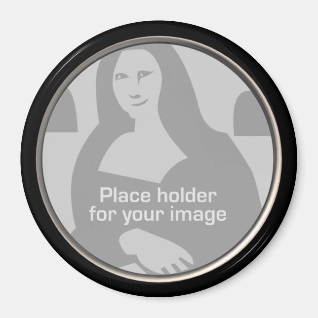 Round Frame Template Magnet (Front)