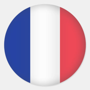 Round France Classic Round Sticker
