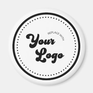Round Fridge Magnet With Custom Business Logo