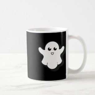 Round Ghost Cute Ghost Halloween Spooky Season Coffee Mug