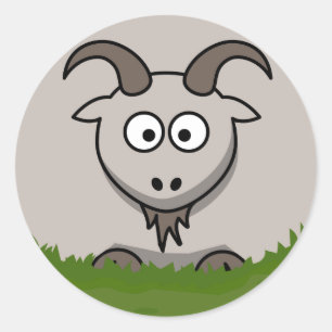 Round Goat Classic Round Sticker
