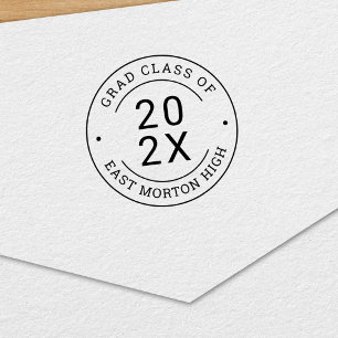 Round Graduation Class of 2026 Self-inking Stamp